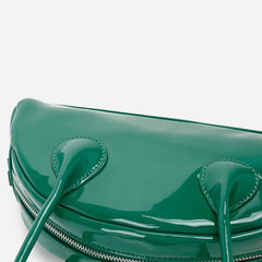 Vintage Patent Leather Women's Shoulder Bag Evening Hobo