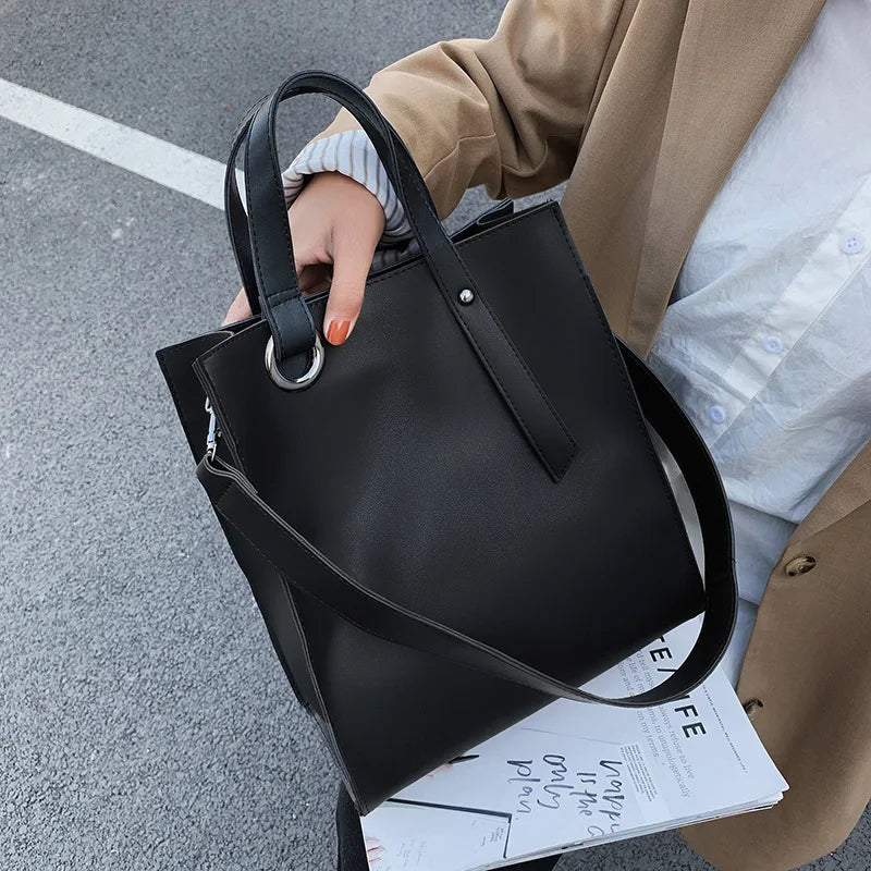 Vintage Shoulder Bags for Women Bucket Bags Casual Crossbody Bag Large Tote Bag