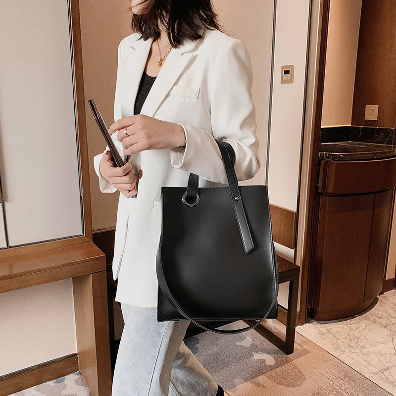 Vintage Shoulder Bags for Women Bucket Bags Casual Crossbody Bag Large Tote Bag