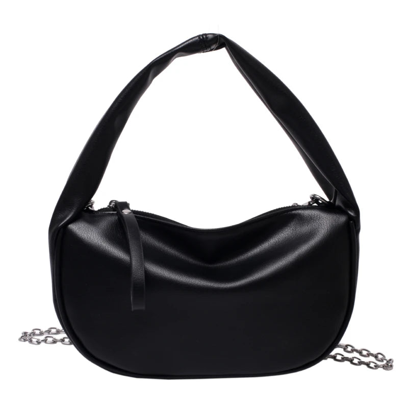 Vintage Leather Clutch Purse French Style Shoulder Bag