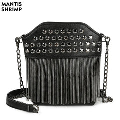 Vintage Rivet Female Bags Retro Shoulder Crossbody Bags