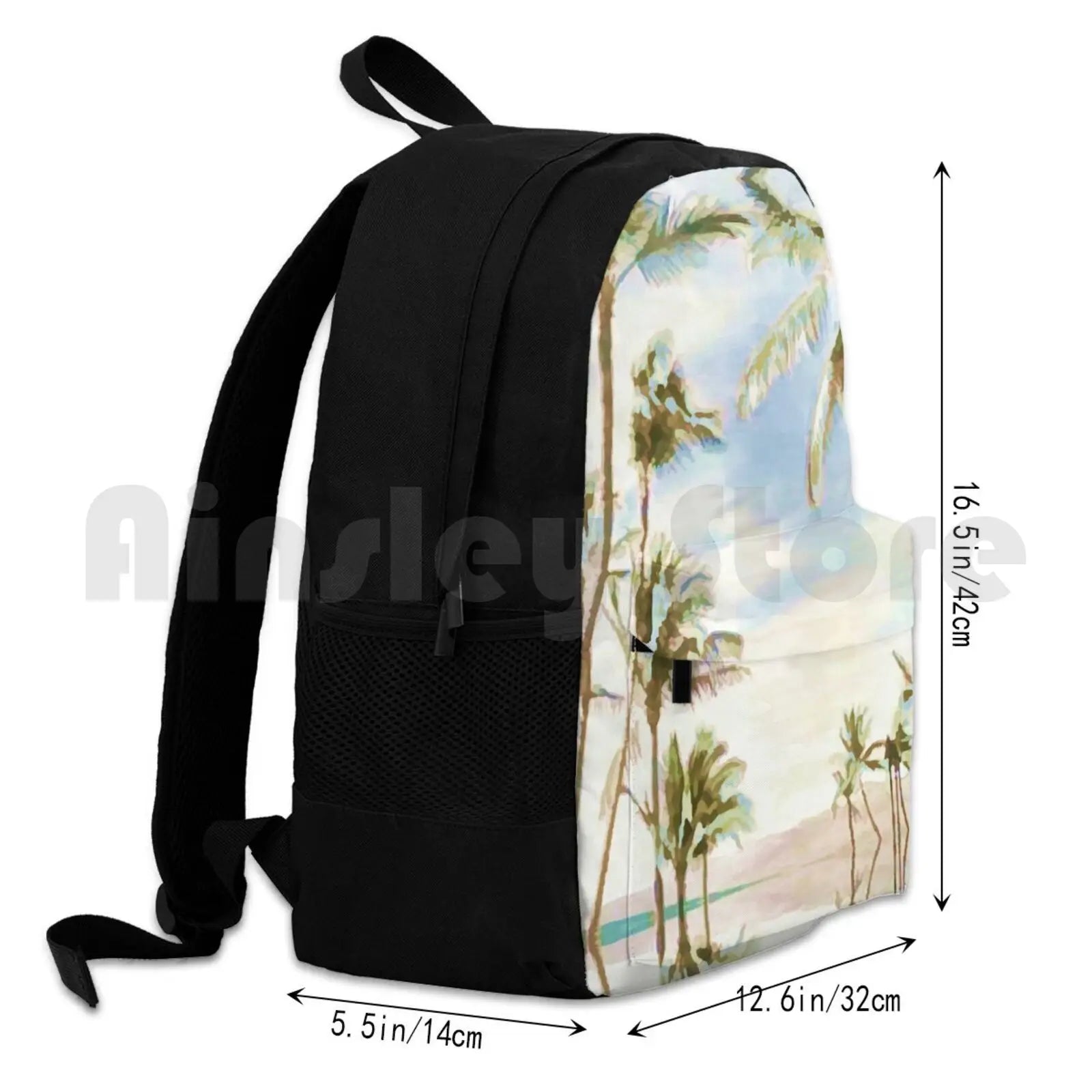 Vintage Hawaiian Beach Backpack Waterproof Ca...