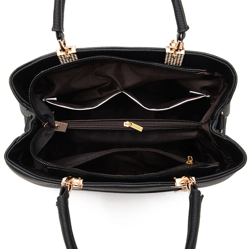 Vintage High Capacity Female Shoulder Bag Woman Bow Purses and Handbags