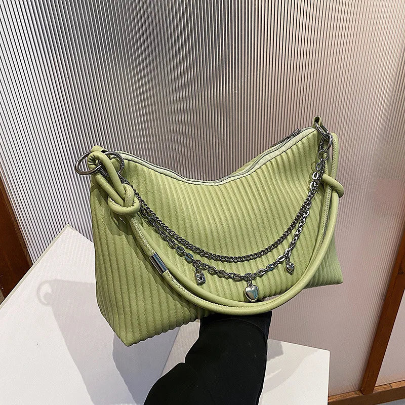 Vintage High Crossbody Bag PU Leather Large Capacity Tote Bags For Women