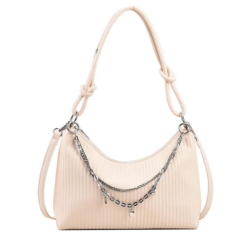 Vintage High Crossbody Bag PU Leather Large Capacity Tote Bags For Women