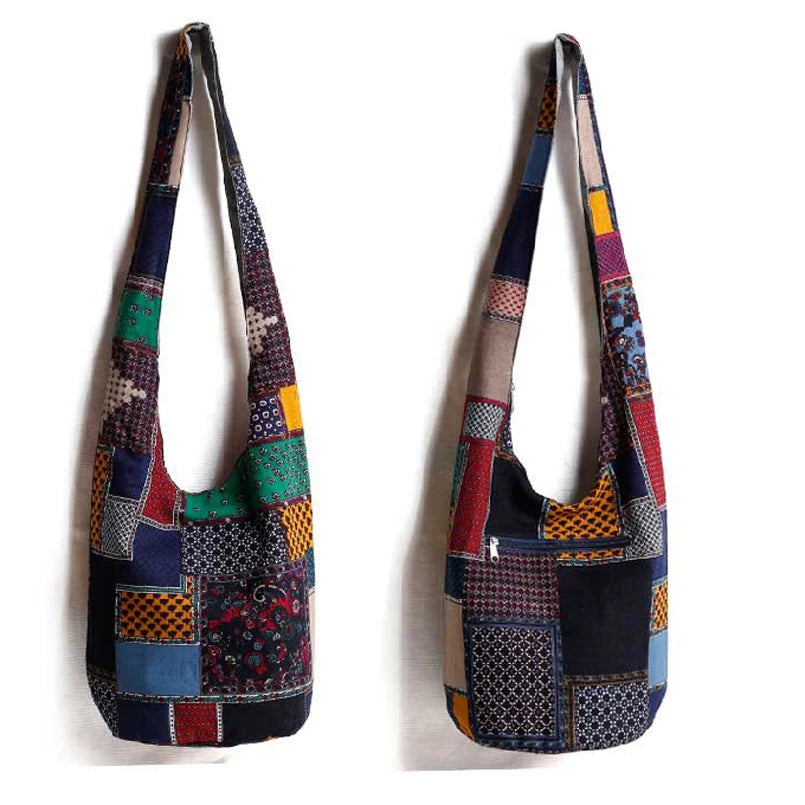 Vintage Hippy Hippie Bohemian Bag Crossbody Cotton Women's Handbags