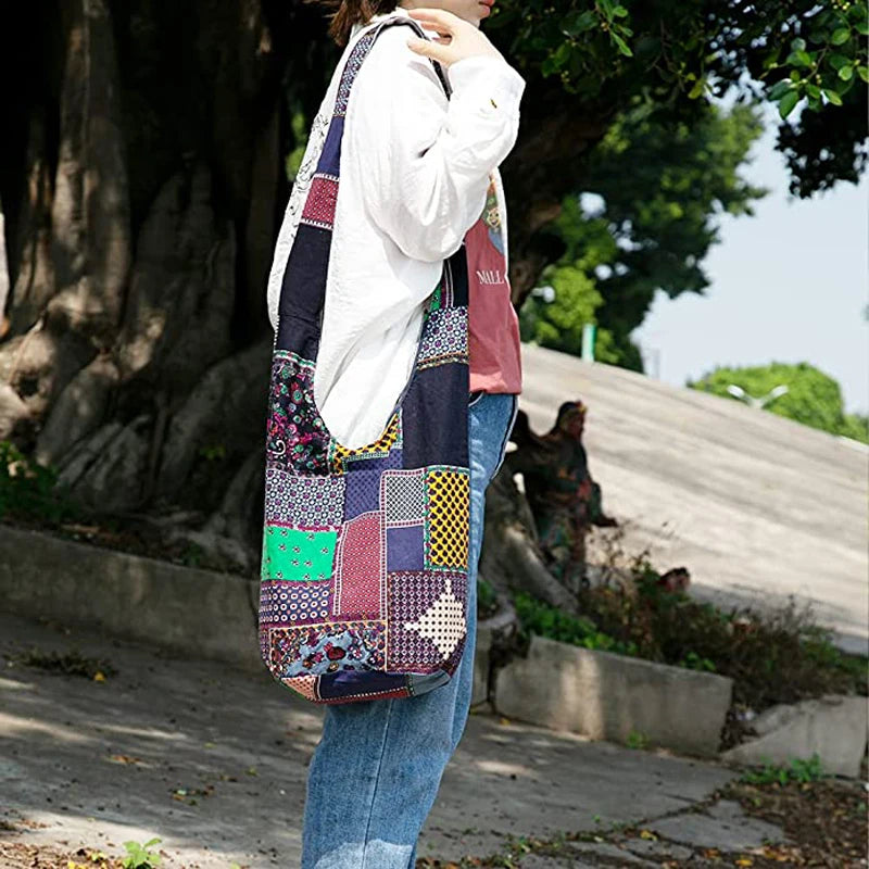 Vintage Hippy Hippie Bohemian Bag Crossbody Cotton Women's Handbags