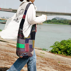 Vintage Hippy Hippie Bohemian Bag Crossbody Cotton Women's Handbags