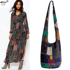 Vintage Hippy Hippie Bohemian Bag Crossbody Cotton Women's Handbags