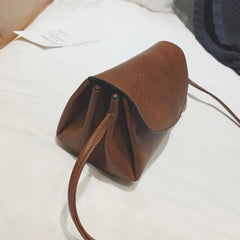 Vintage PU Leather Cross-body Clutch Bag for Women