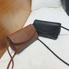 Vintage PU Leather Cross-body Clutch Bag for Women