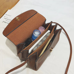 Vintage PU Leather Cross-body Clutch Bag for Women