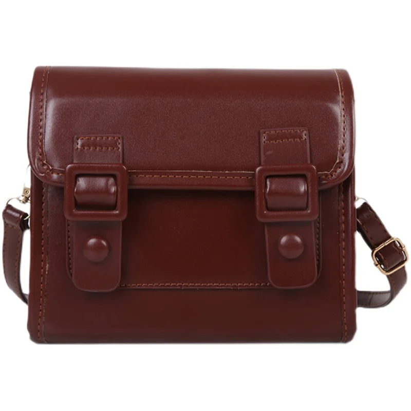 Vintage Ladies Messenger Bags Satchels Pu Leather Women's Shoulder Bag