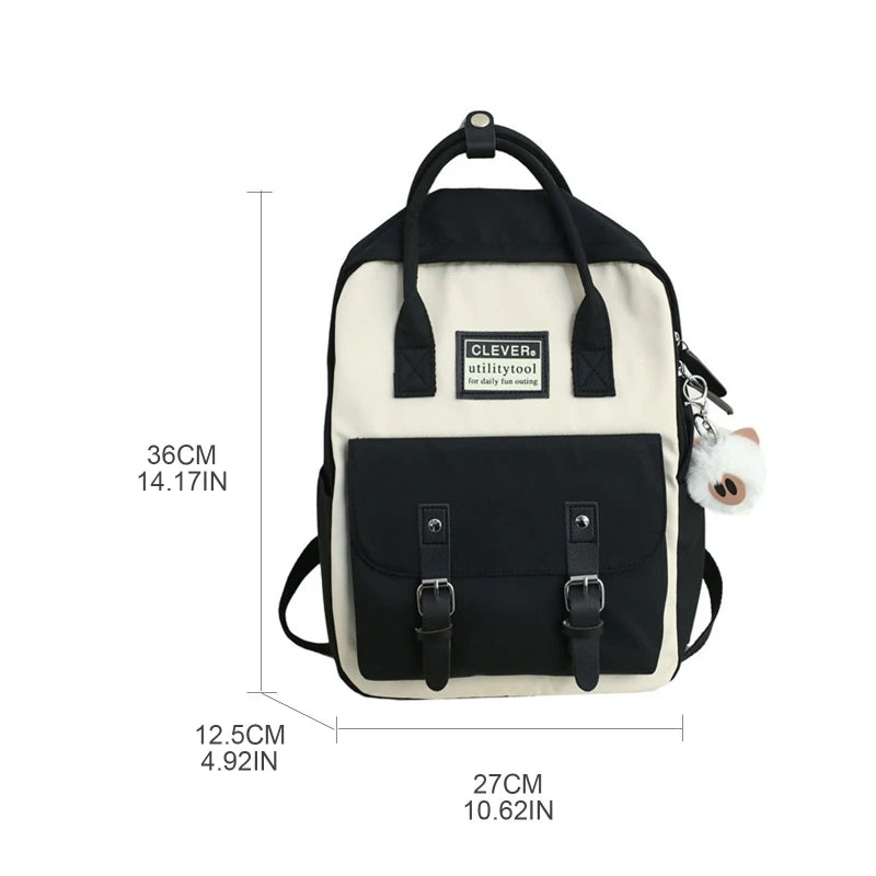 Vintage Laptop Backpack Unisex College Bag Large Capacity Stylish Rucksack