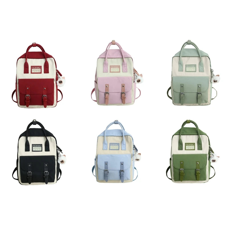 Vintage Laptop Backpack Unisex College Bag Large Capacity Stylish Rucksack