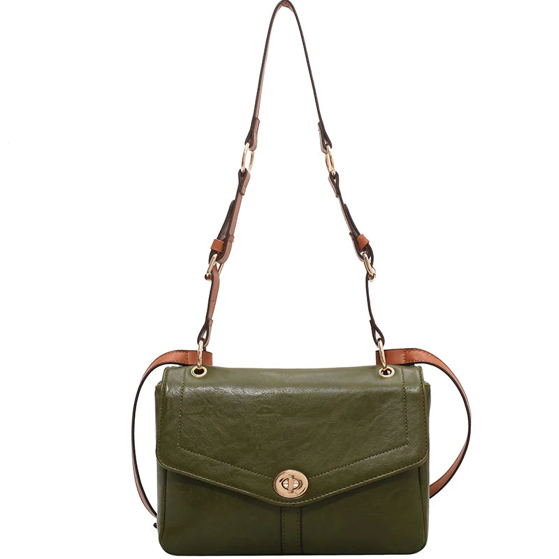 Vintage Large Armpit Bag Winter PU Leather Women's Handbag Shoulder Messenger