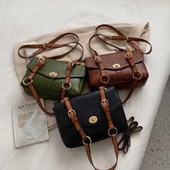 Vintage Large Armpit Bag Winter PU Leather Women's Handbag Shoulder Messenger