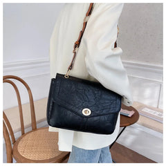 Vintage Large Armpit Bag Winter PU Leather Women's Handbag Shoulder Messenger