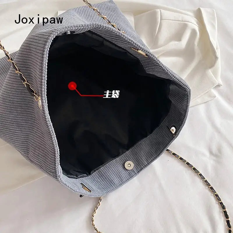 Vintage Large Capacity Nylon Shoulder Bag for Women Tote Bag