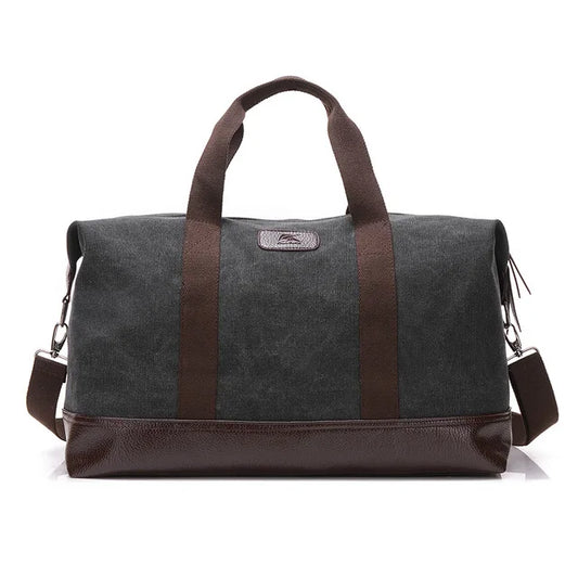 Vintage Men Large Capacity Travel Bag Canvas Weekend Duffel Handbag PT1234