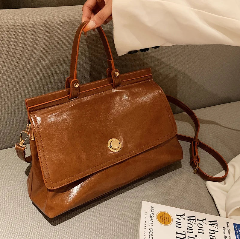 Vintage Large Capacity Women Handbags Shoulder Bags