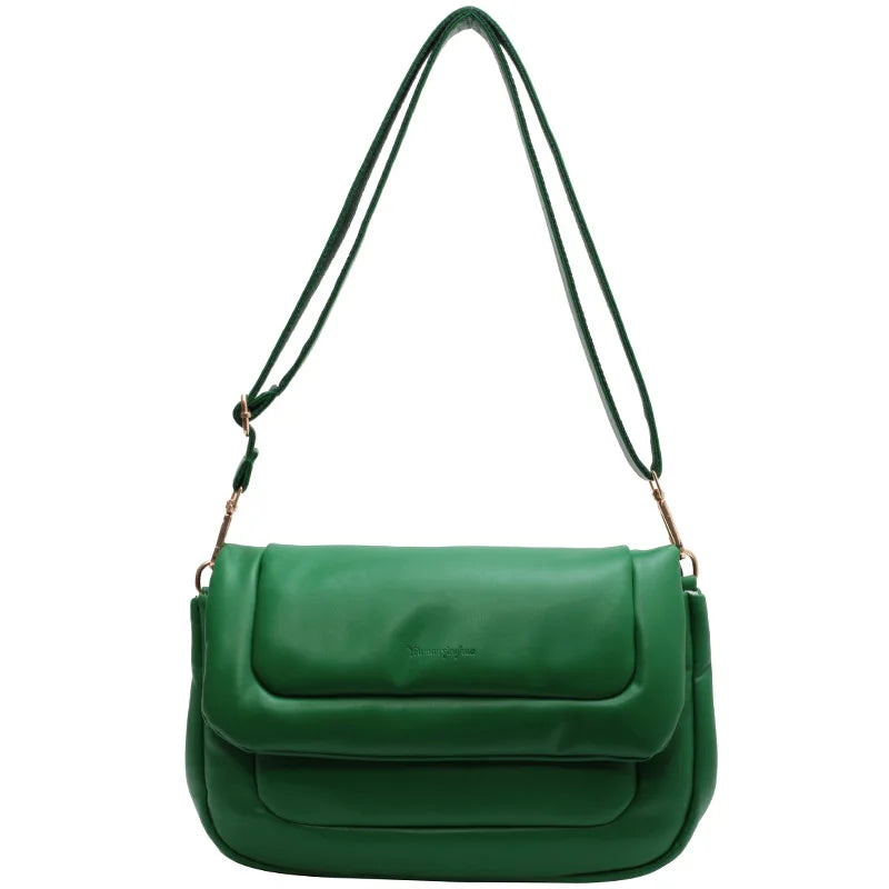 Vintage Leather Crossbody Bags For Women Spring Shoulder Handbags