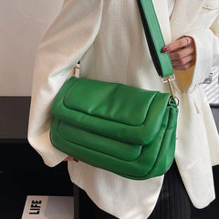 Vintage Leather Crossbody Bags For Women Spring Shoulder Handbags