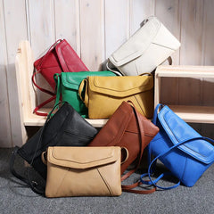 Vintage Leather Handbags Women Wedding Clutches Party Purse Crossbody Shoulder B