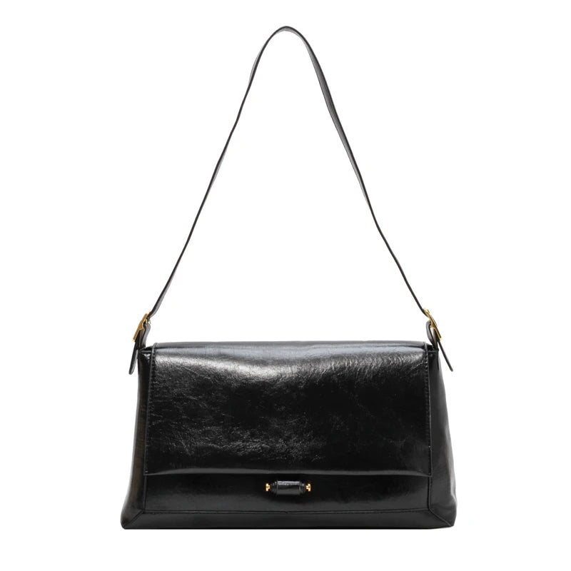 Vintage Leather Shoulder Bag for Women High Capacity Hand Bag