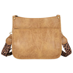 Vintage Leopard Shoulder Bag Women Leather Crossbody Bag For Female Large Tote