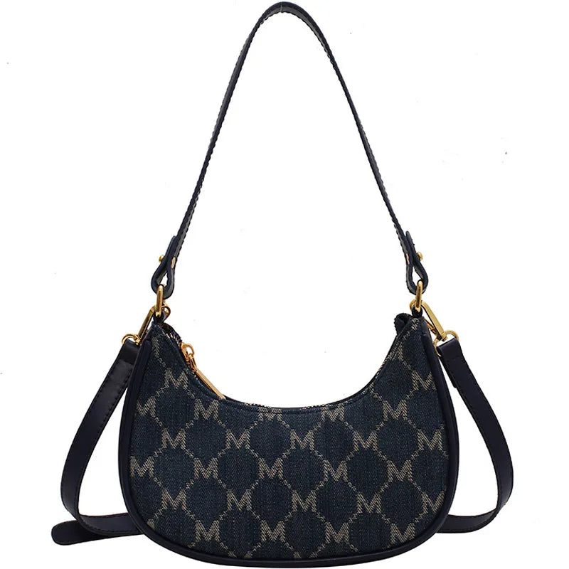 Vintage Letters Crossbody Bag for Women Handbag Purses Messenger Tote