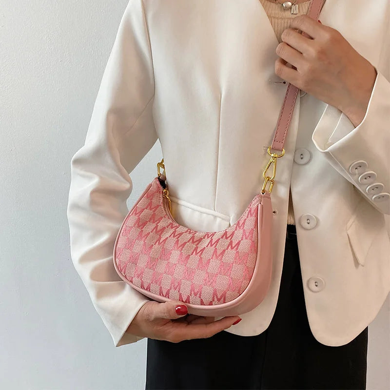 Vintage Letters Crossbody Bag for Women Handbag Purses Messenger Tote