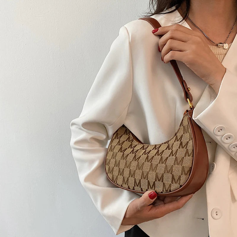 Vintage Letters Crossbody Bag for Women Handbag Purses Messenger Tote