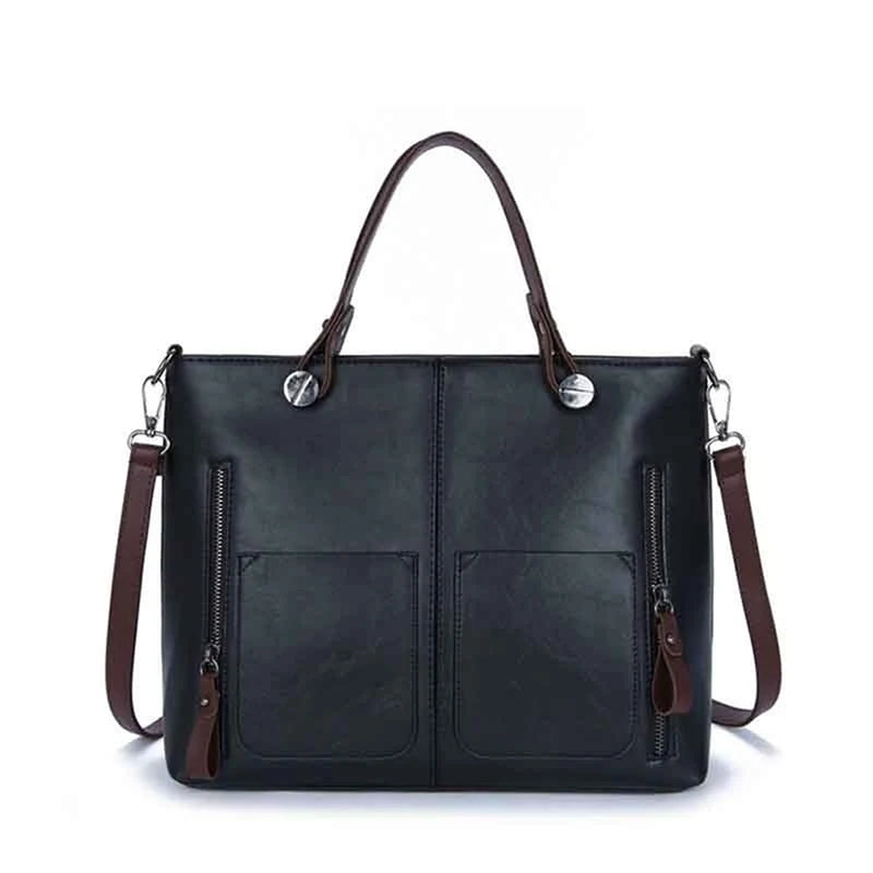 Vintage Leather Totes Bag Women Handbag Messenger Clutch Winter Bolsa