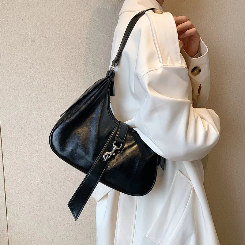 Vintage Soft Leather Women's Shoulder Bag Large Capacity Ladies Purses
