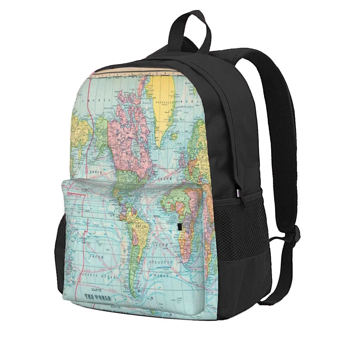 Vintage Map Of The World 1901 Backpacks Men's Backpacks Bags For Women Kpop Men