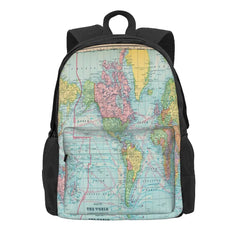 Vintage Map Of The World 1901 Backpacks Men's Backpacks Bags For Women Kpop Men