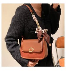 Vintage Matte Leather Underarm Crossbody Shoulder Bags for Women