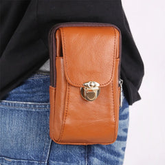 Vintage Men Waist Fanny Pack Belt Bag PU Leather Phone Pouch Travel Hip