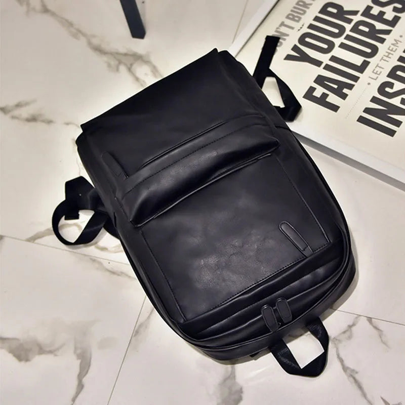 Vintage Leather Backpack Laptop Satchel Travel School Bag Rucksack