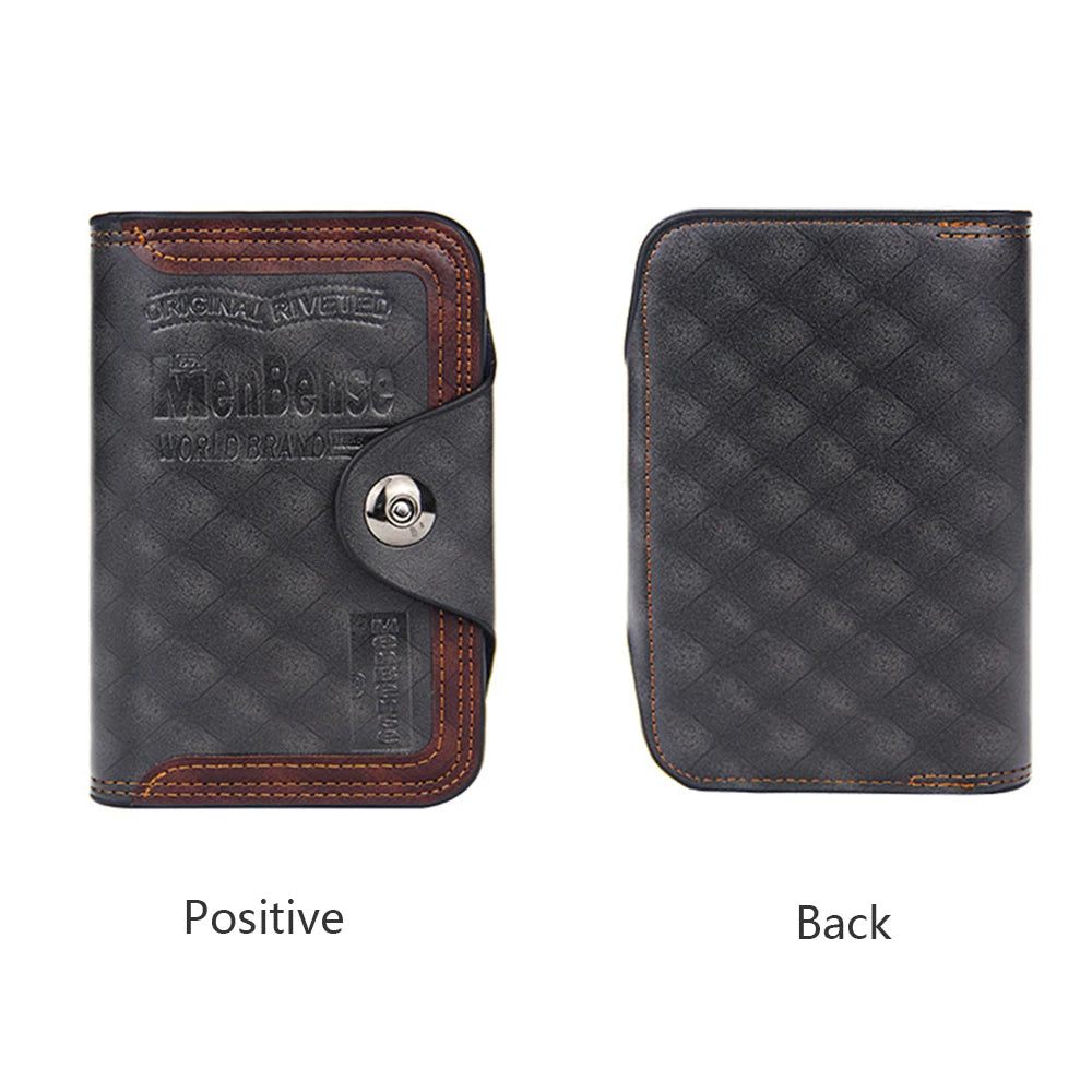Men's Wallet Three Fold Natural Leather Purse