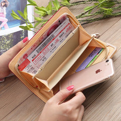 Vintage National Wind Oxford Embroidery Flowers Wallet Female Lady Wallet