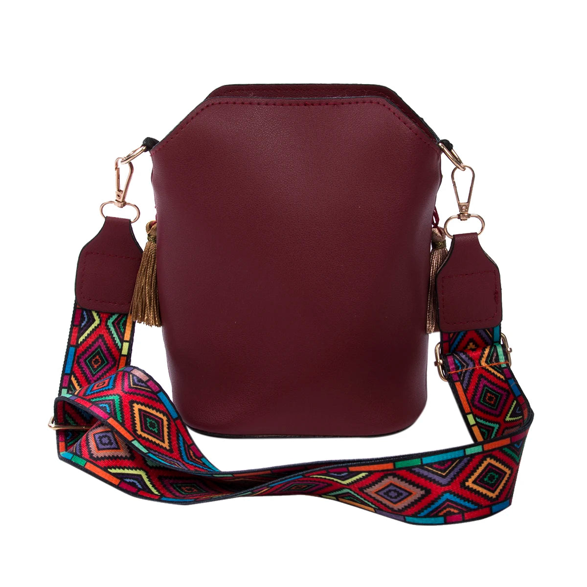 Vintage National Women's Crossbody Bag Handwoven Tassel Ethnic Bag