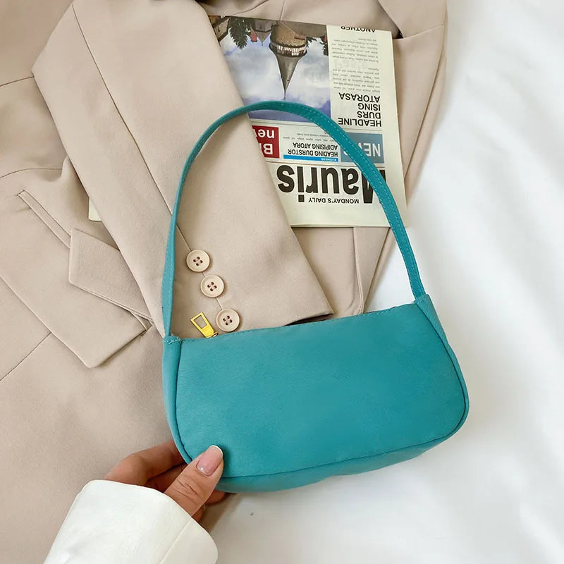 Vintage Nylon Shoulder Bags Casual Women Underarm Bag
