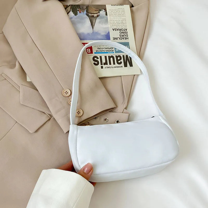 Vintage Nylon Shoulder Bags Casual Women Underarm Bag