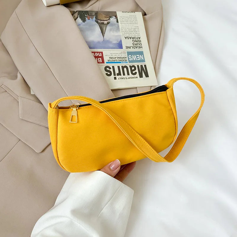 Vintage Nylon Shoulder Bags Casual Women Underarm Bag