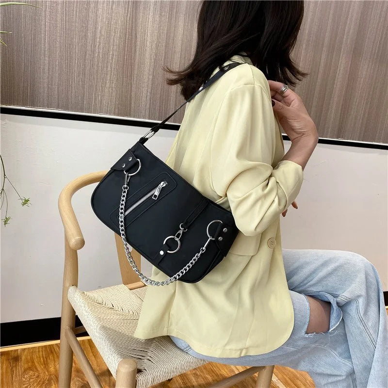 Vintage Nylon Crossbody Bag Sport Shoulder Messenger Casual Handbag