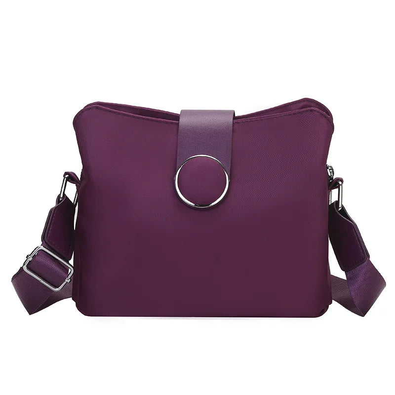 Vintage Nylon Waterproof Shoulder Bag Women Wild Crossbody Bag