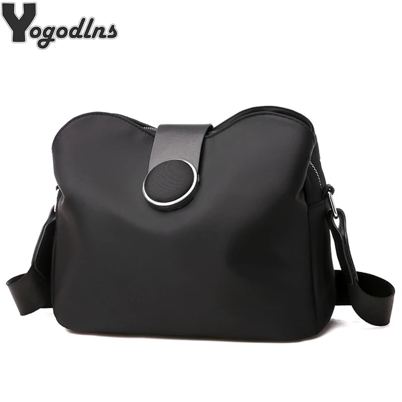 Vintage Nylon Waterproof Shoulder Bag Women Wild Crossbody Bag