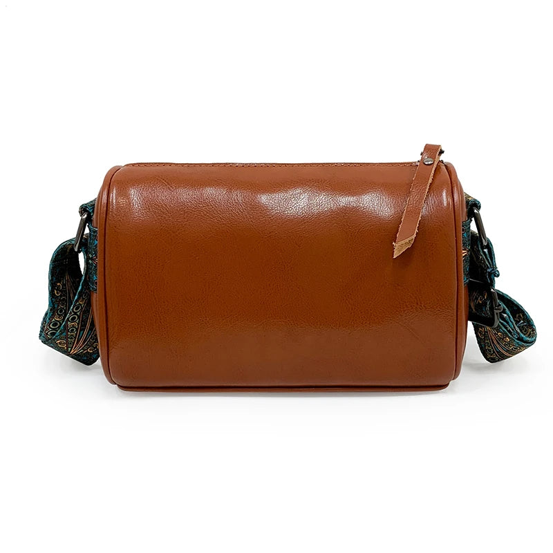 Vintage Leather Ladies Handbag Small Crossbody Bag